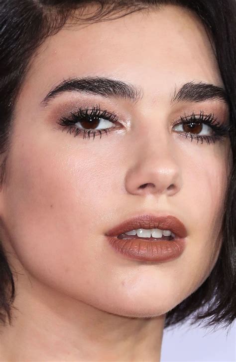 dua lipa go brown lipstick.